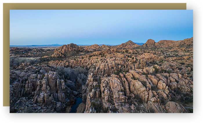 Unique granite rock formations