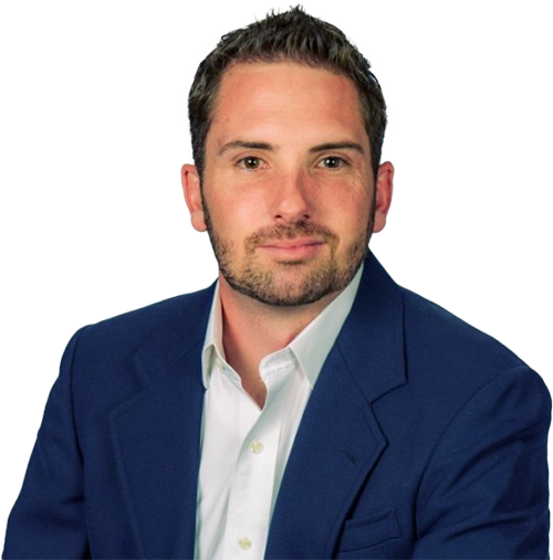 Professional businessman in blue suit